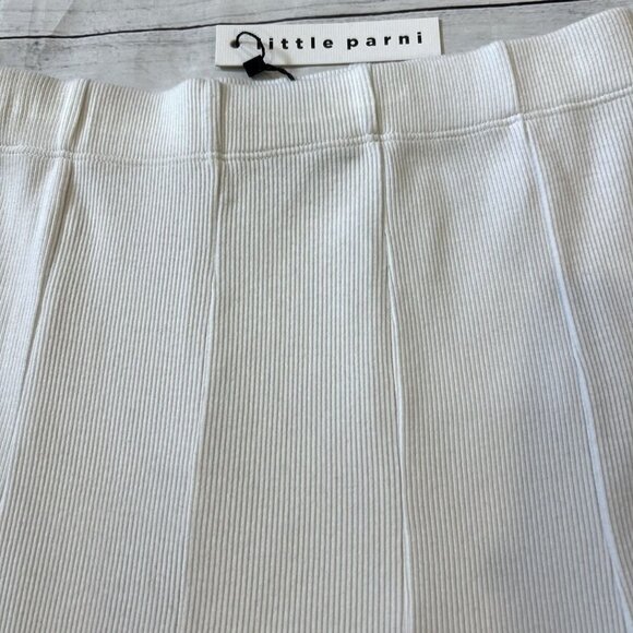 🆕NWT Little Parni White Ribbed Skirt - Picture 2 of 8